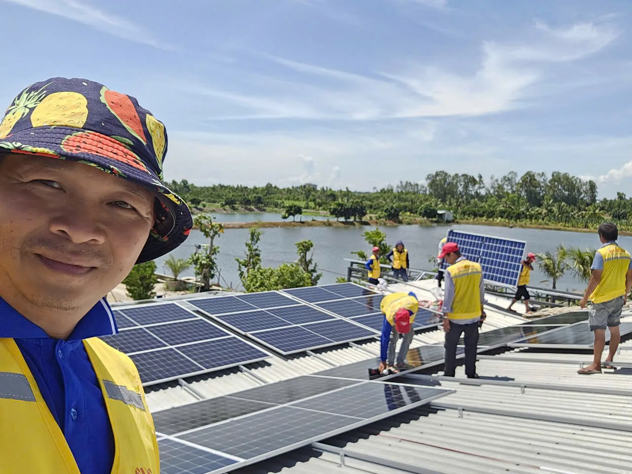 Hiện trạng mái nhà từ tư liệu thi công